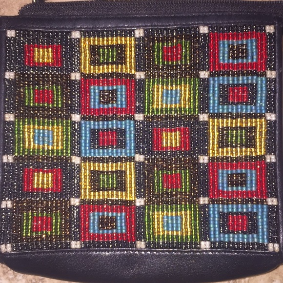 Brighton Leather Beaded purse - Picture 2 of 6